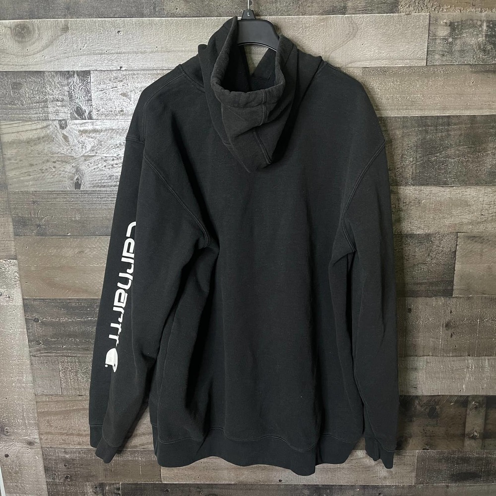 SOLD Carhartt Logo Hoodie XL - Picture 3 of 3